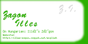 zagon illes business card